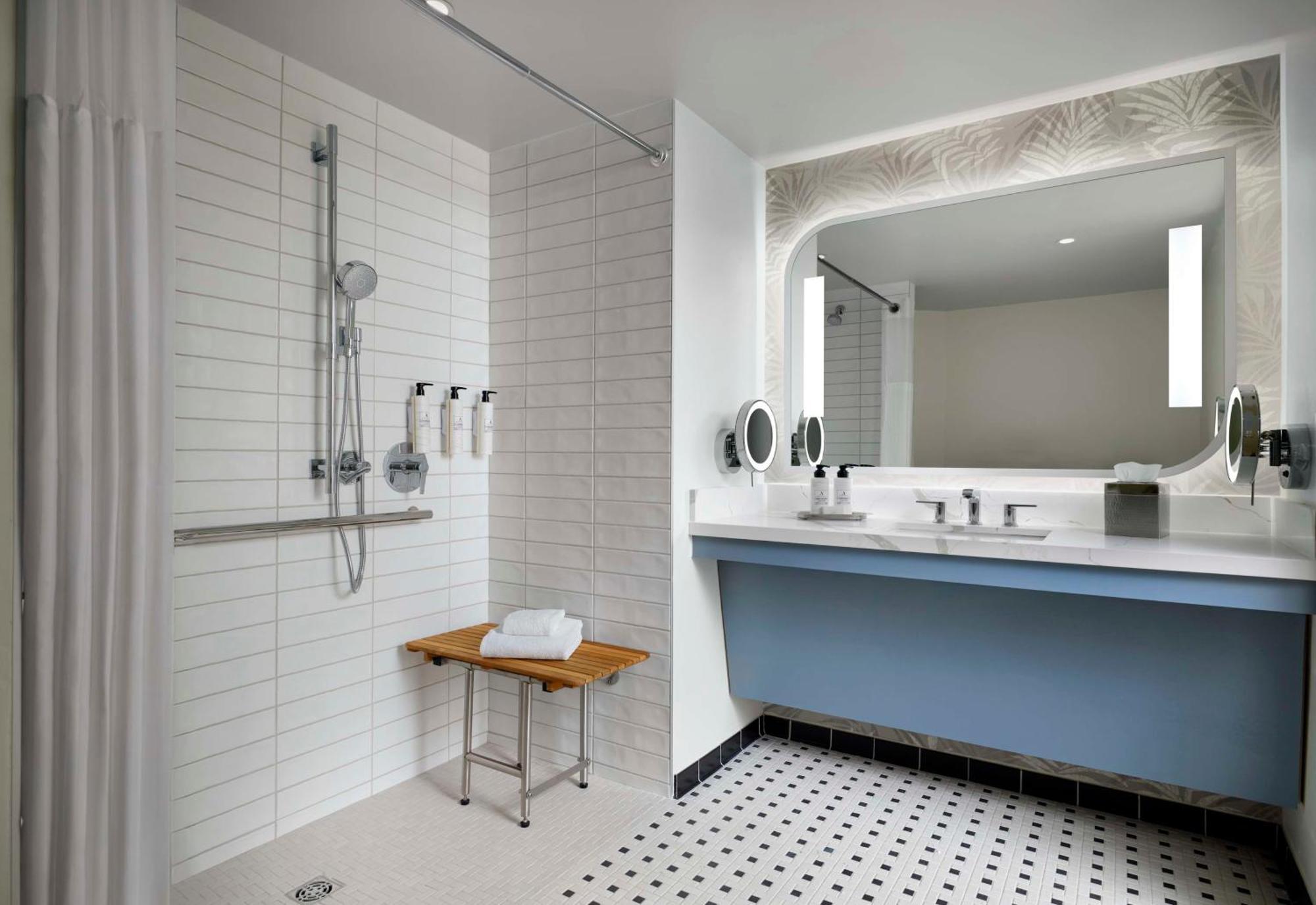 Deluxe King Mobility or Hearing Accessible Roll Shower