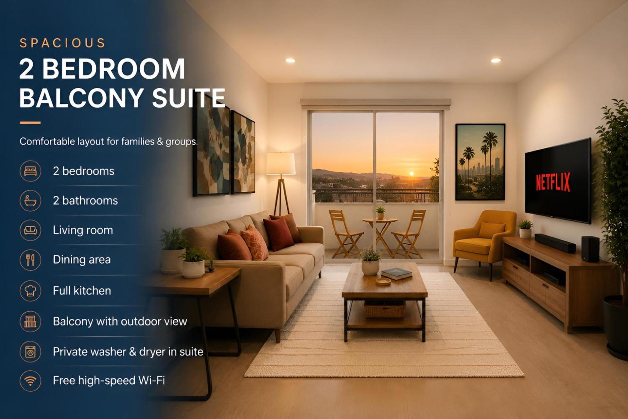 Two-Bedroom City Suite Balcony
